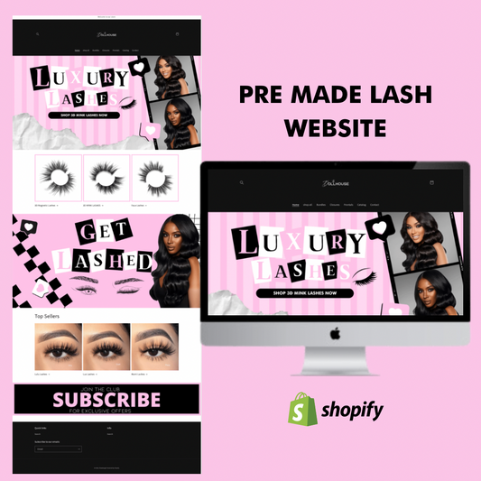 Premade Lash Website