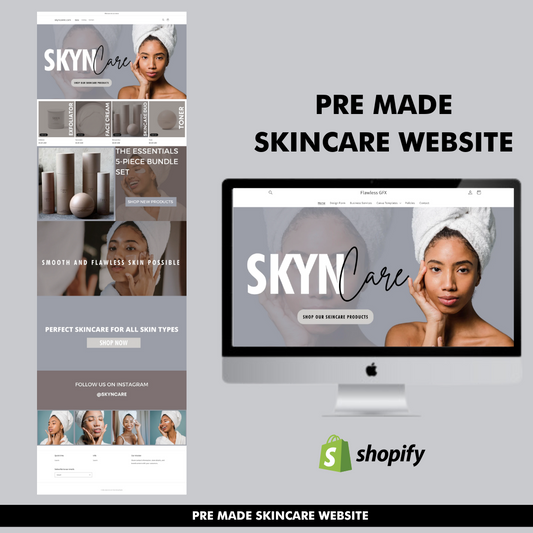 Premade Skincare Website