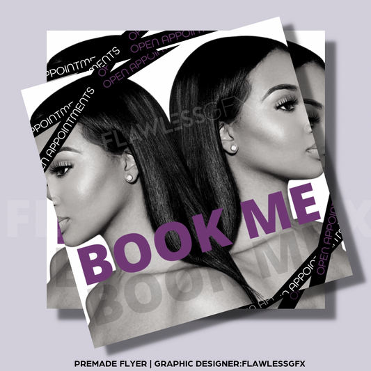 Pre made “BOOK ME” Flyer #2